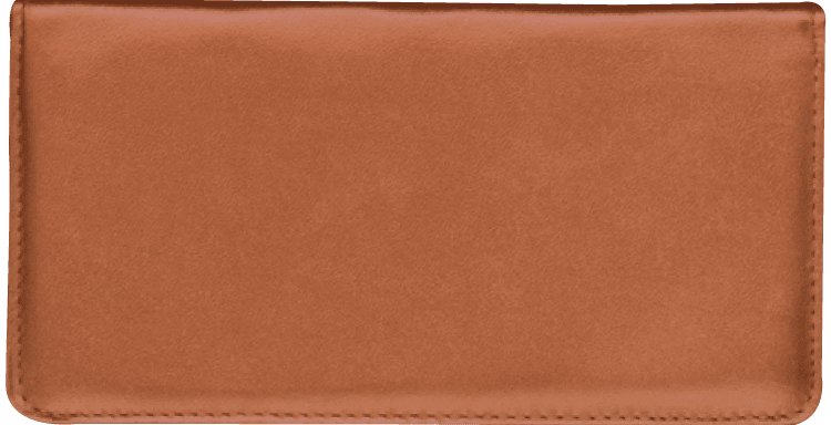 Tan Checkbook Cover