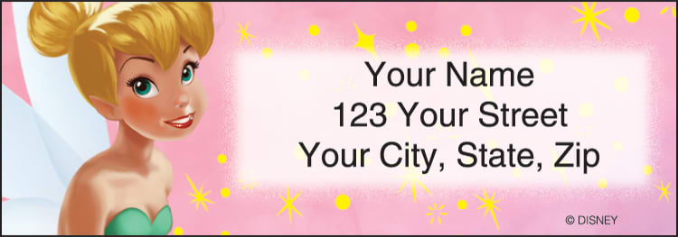 Tinker Bell Address Labels | Designer Checks