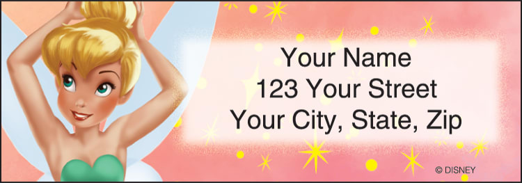 Tinker Bell Address Labels | Designer Checks