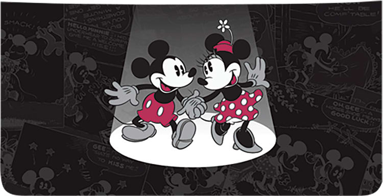 Disney Vintage Mickey And Minnie Checkbook Cover