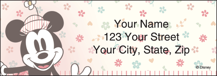 Minnie Mouse Address Labels