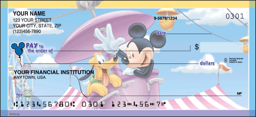 Mickey's Adventures Checks | Designer Checks