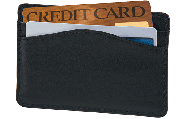 Buy Leather Card Sleeve, Black RFID Wallet