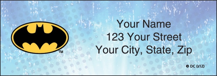 DC Super Heroes Sheeted Address Labels – Set of 210