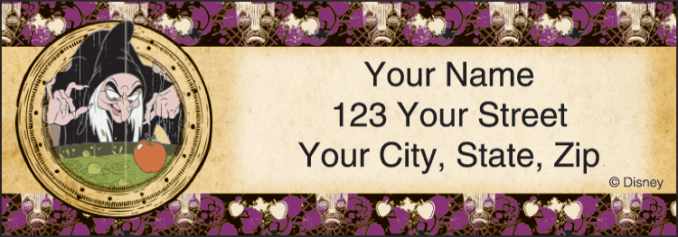 Disney Villains Sheeted Labels – Set of 210