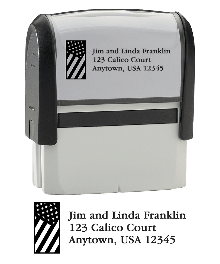 Buy Flag Return Address Stamp