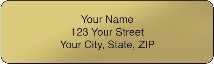 Gold Address Labels Roll of 500