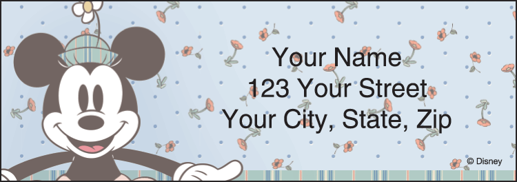 Vintage Minnie Address Labels – Set of 210