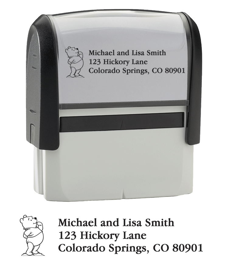 Winnie the Pooh Return Address Stamper