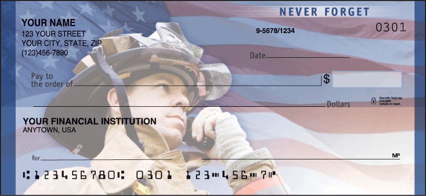 American Heroes Inspiration Personal Checks - 1 Box - Duplicates