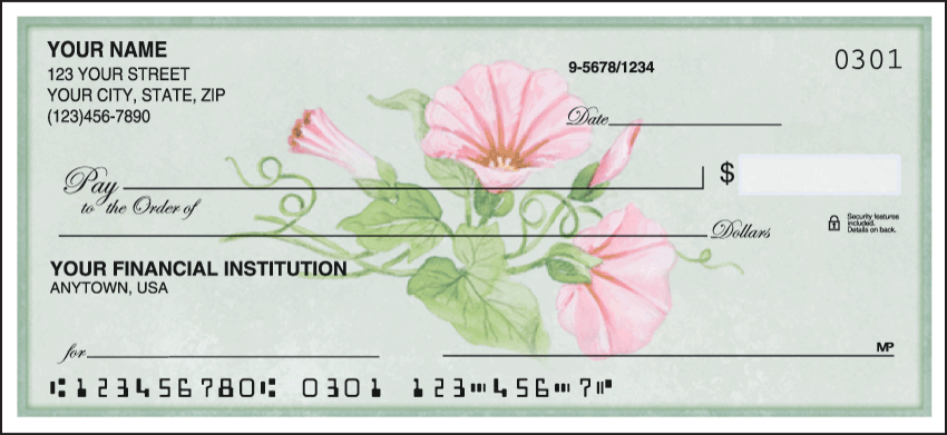 American Wildflowers Personal Checks - 1 Box - Duplicates