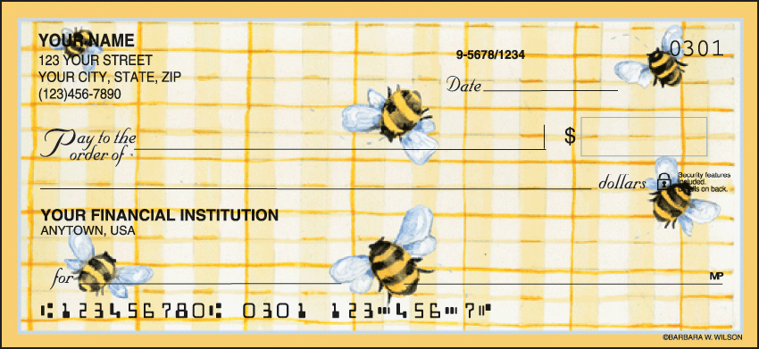 Buy Cute as a Bug Garden Personal Checks - 1 Box - Singles