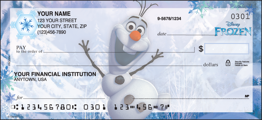 Buy Disney Frozen Disney Personal Checks - 1 Box - Duplicates