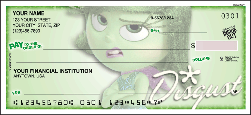 Disney/Pixar Inside Out Disney Personal Checks - 1 Box - Singles