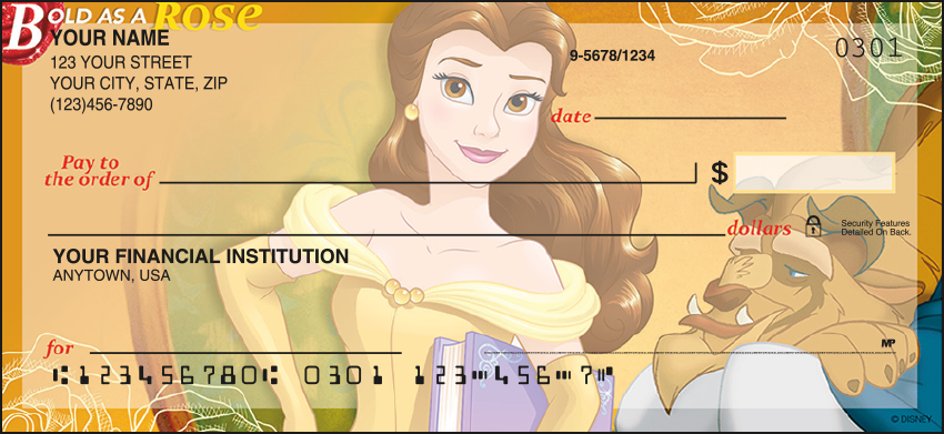 Disney Princess Disney Personal Checks - 1 Box - Duplicates