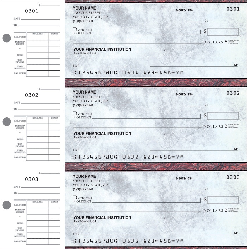 Executive Gray Checks - 1 Box - Singles