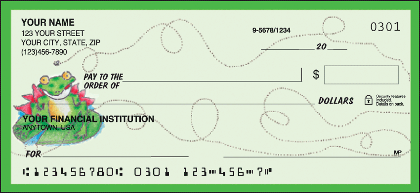 Buy Feelin Froggy Animal Personal Checks - 1 Box - Singles