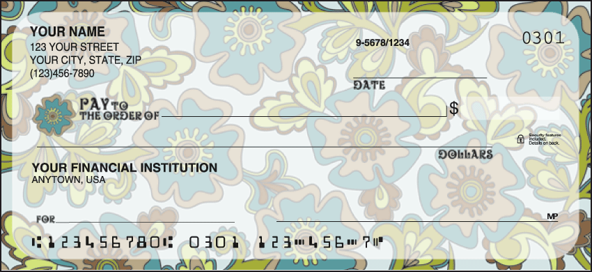 Buy Flower Power Checks Personal Checks - 1 Box - Singles