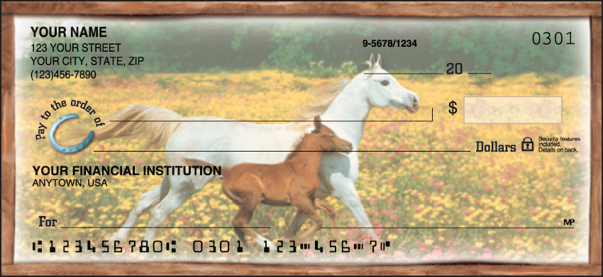 Buy Horse Play Animal Personal Checks - 1 Box - Duplicates