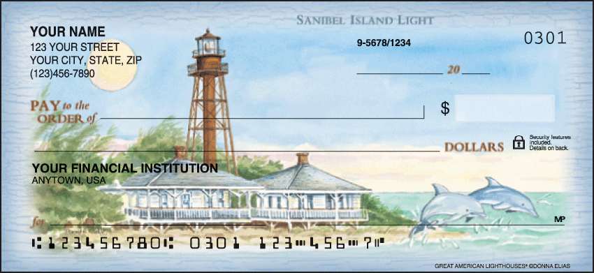 Buy Lighthouses Scenic Personal Checks - 1 Box - Singles