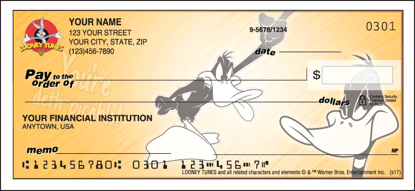 Buy Looney Tunes II Cartoon Personal Checks - 1 Box - Duplicates
