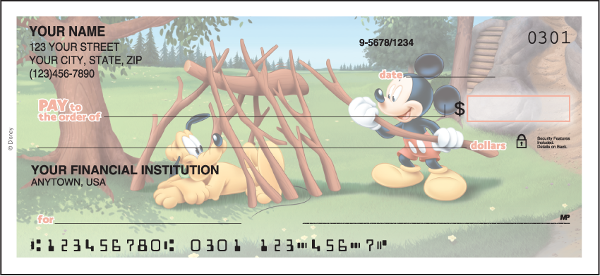 Mickey&#039;s Adventures Personal Checks - 1 Box - Duplicates