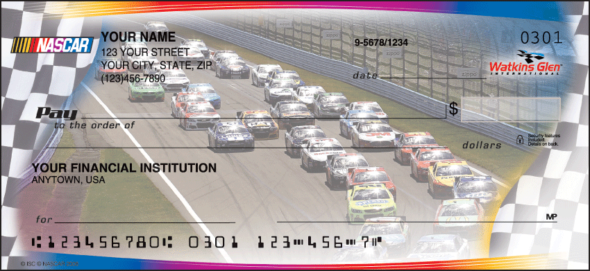 NASCAR Collections Sports Personal Checks – 1 Box – Duplicates