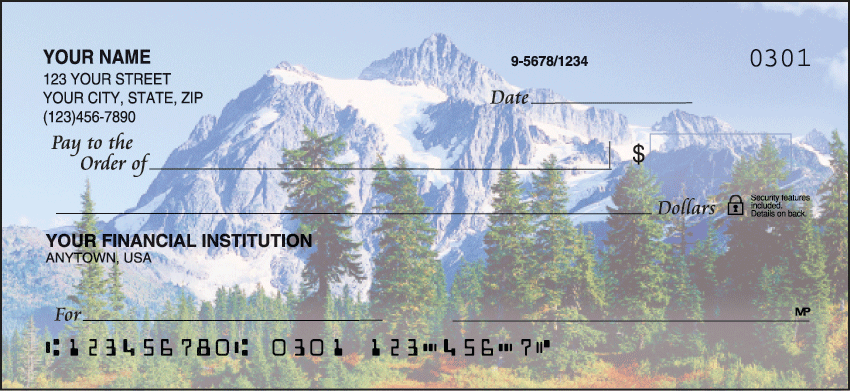 Peaceful Panoramas Checks Personal Checks - 1 Box - Singles