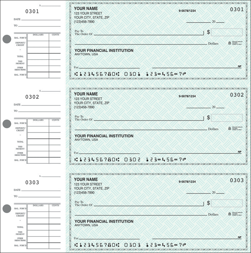 Buy Safety Check Checks - 1 Box - Duplicates