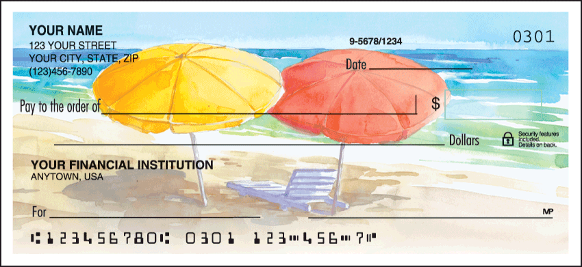 Seaside Personal Checks - 1 Box - Duplicates