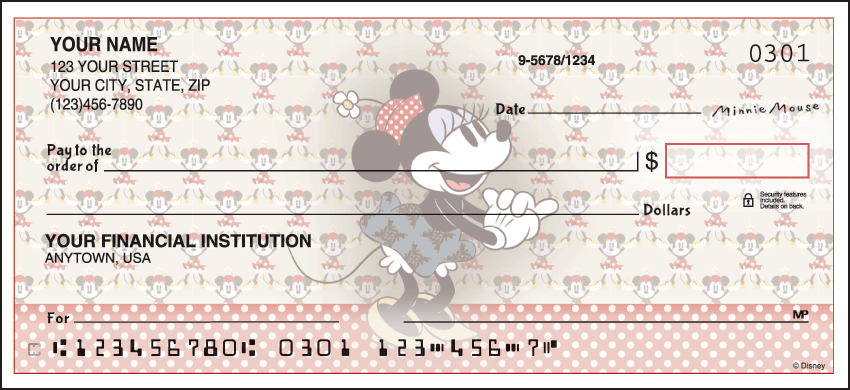 Buy Vintage Minnie Disney Personal Checks - 1 Box - Duplicates