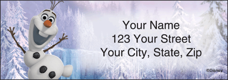 Disney Frozen Address Labels - Set of 210